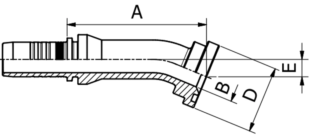Manuli SAE 3000 22,5°F Hortum Rakoru