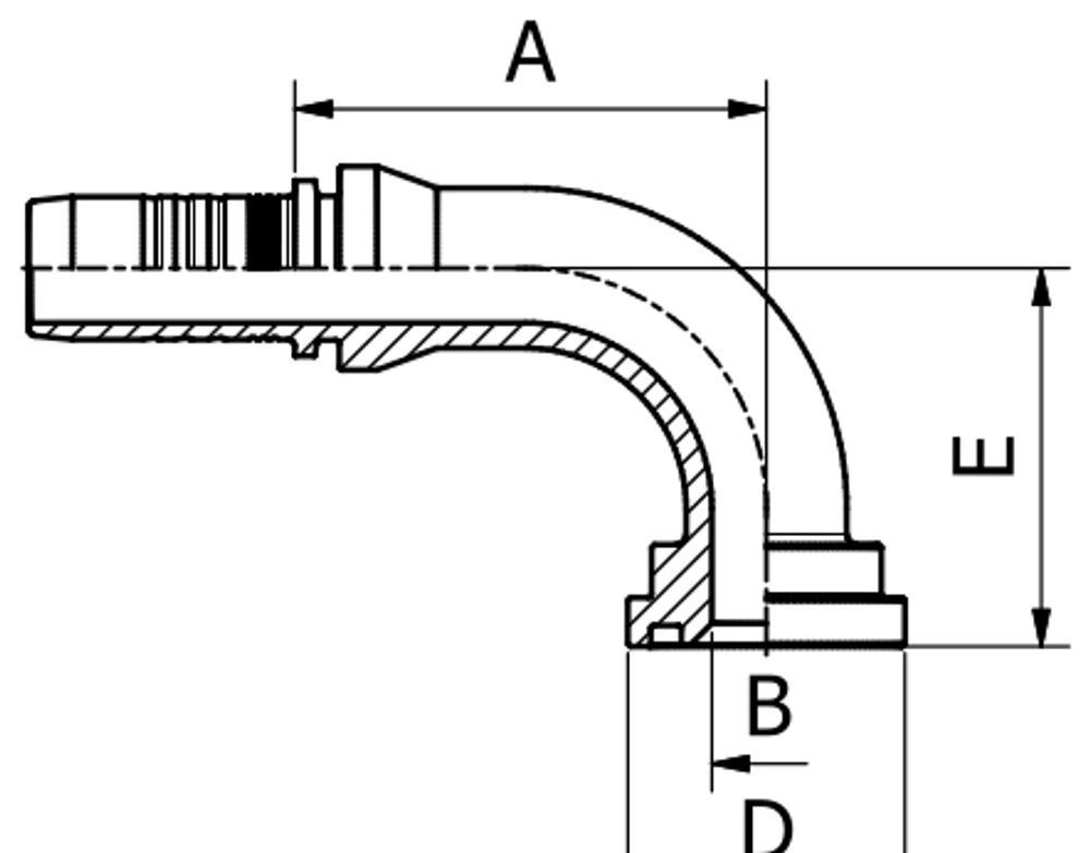 Manuli SAE 3000 90°F Hortum Rakoru